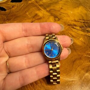 Marc Jacobs blue faced watch
